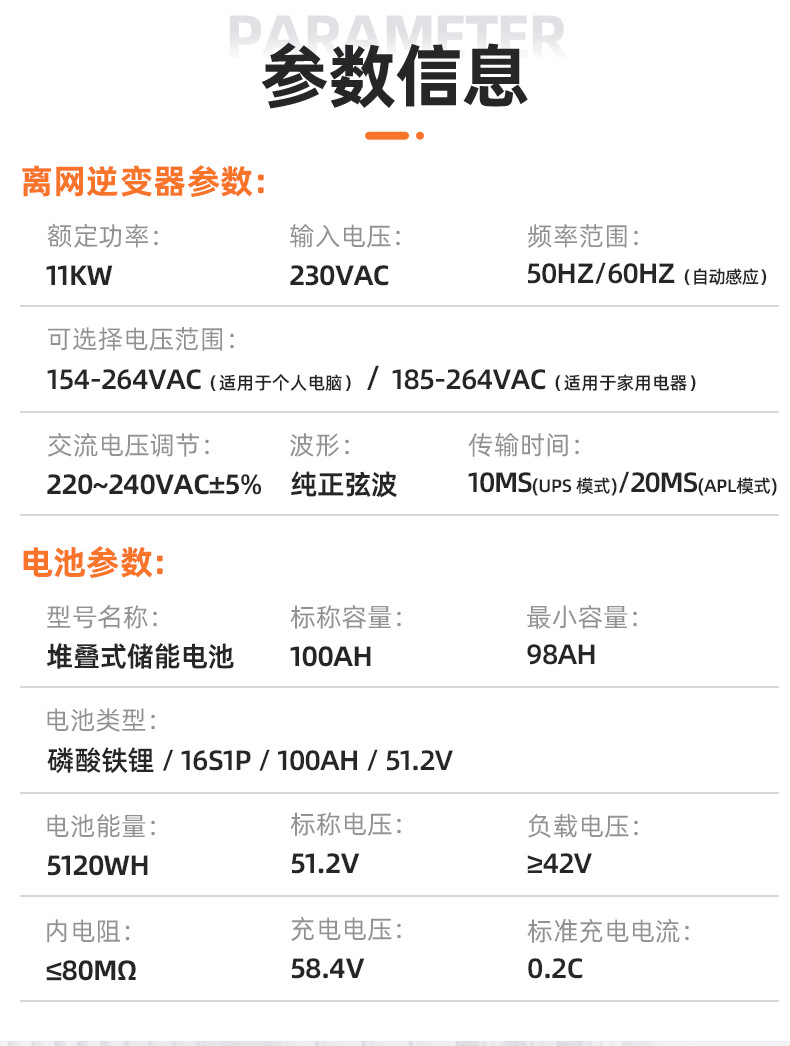 11kw 20度電（堆疊式 逆儲一體機）
